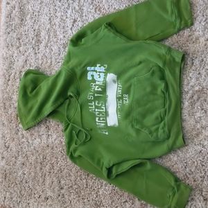 Vintage Angels cropped hooded sweatshirt